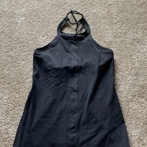 Black high neck lululemon workout tank size 4